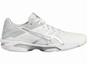 Asics GEL-Solution Speed 3 Tennisschoenen Dames Wit Zilver | 934-OQJBNI