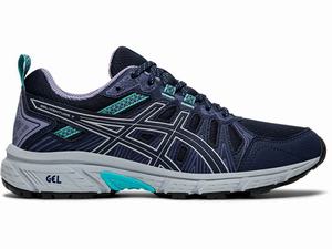 Asics GEL-VENTURE 7 (D) Hockeyschoenen Dames Zwart Zilver | 037-ZJVRUB