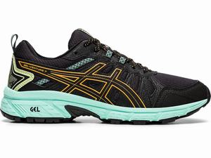 Asics GEL-VENTURE 7 (D) Hockeyschoenen Dames Zwart Oranje | 645-PHWREM