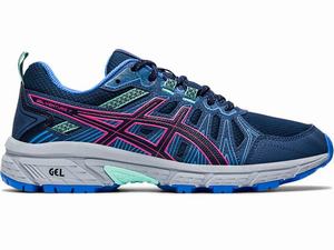 Asics GEL-VENTURE 7 Hockeyschoenen Dames Donkerblauw Roze | 602-ZNUTJR