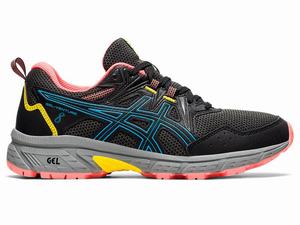 Asics GEL-VENTURE 8 Hockeyschoenen Dames Zwart Lichtturquoise | 512-IMUYCL