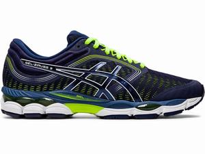 Asics GEL-ZIRUSS 3 Hardloopschoenen Heren Donkerblauw Geel | 279-PRVULX