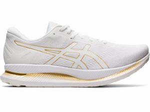 Asics GLIDERIDE Hardloopschoenen Heren Wit Goud | 672-UXJLNB