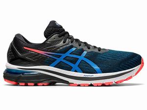 Asics GT-2000 9 (2E) Hardloopschoenen Heren Zwart Blauw | 693-IADOBR