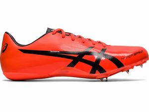 Asics Hyper Sprint 7 Track Schoenen Dames Oranje Zwart Rood | 920-VTPDMB
