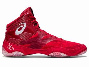 Asics JB ELITE IV Worstelschoenen Heren Rood Wit Bruin | 425-KYUXVD