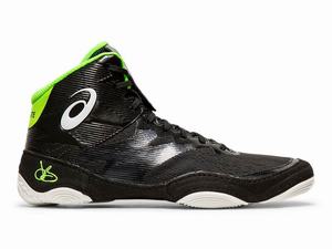 Asics JB ELITE IV Worstelschoenen Heren Zwart Wit Bruin | 965-XVHMDK