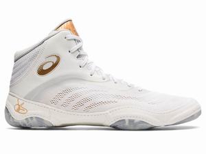 Asics JB ELITE V Worstelschoenen Heren Wit Goud Bruin | 481-YXAKJL