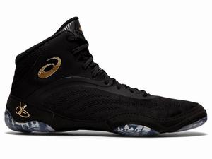 Asics JB ELITE V Worstelschoenen Heren Zwart Goud Bruin | 295-CWDGVS