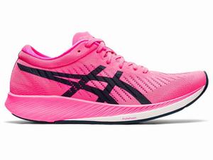 Asics METARACER Hardloopschoenen Dames Roze Blauw | 927-ZASKNU