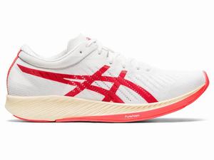 Asics METARACER Hardloopschoenen Dames Wit Oranje Rood | 350-JBFNYH