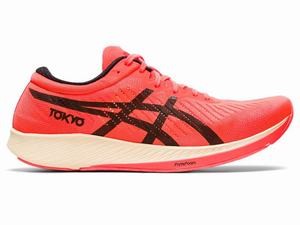 Asics METARACER TOKYO Hardloopschoenen Dames Oranje Zwart Rood | 354-ABTIKO