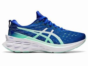Asics NOVABLAST 2 Hardloopschoenen Dames Wit Blauw | 173-MFEOXP