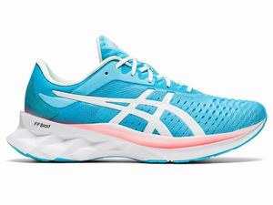Asics NOVABLAST Hardloopschoenen Dames Lichtturquoise Wit | 270-XURYGE