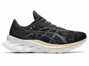 Asics NOVABLAST Hardloopschoenen Dames Zwart Grijs | 902-ONTHDW