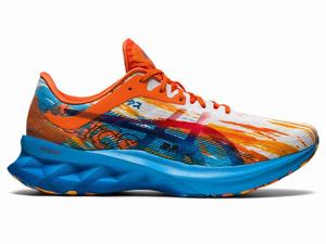 Asics NOVABLAST Hardloopschoenen Heren Goud Lichtturquoise Oranje | 428-FZIXPR