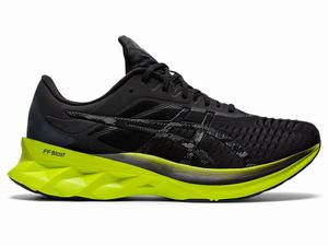Asics NOVABLAST Hardloopschoenen Heren Zwart Lichtgroen | 412-BEKWXJ