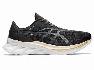 Asics NOVABLAST Hardloopschoenen Heren Zwart Grijs | 592-LKQXWA