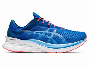 Asics NOVABLAST Hardloopschoenen Heren Zwart Blauw | 678-KWOMHN
