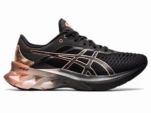 Asics NOVABLAST Platinum Hardloopschoenen Dames Zwart Roze Goud | 519-SOHEXV