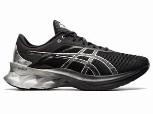 Asics NOVABLAST Platinum Hardloopschoenen Heren Zwart Zilver | 830-IHQVDT