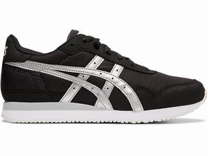 Asics TIGER RUNNER Sneakers Dames Zwart Zilver | 405-PUAQSO