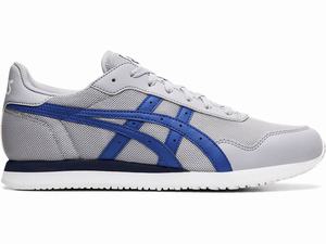 Asics TIGER RUNNER Sneakers Heren Grijs Blauw | 132-GCPZRU
